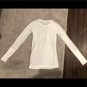 White Long Sleeve Lululemon Top